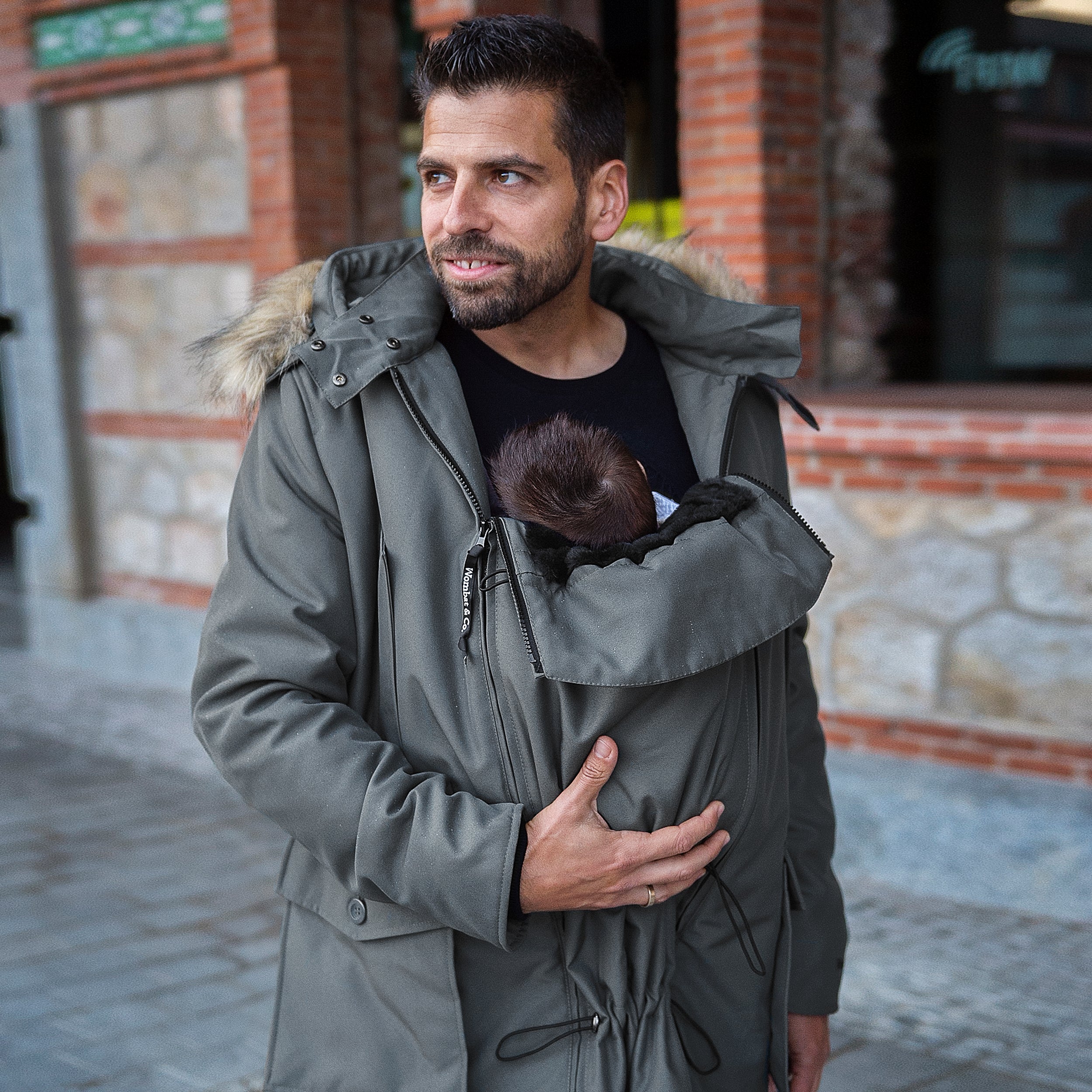 Wombat & Co. Trägerjacke für Herren – Grau – Trägerjacke – MamaMilla