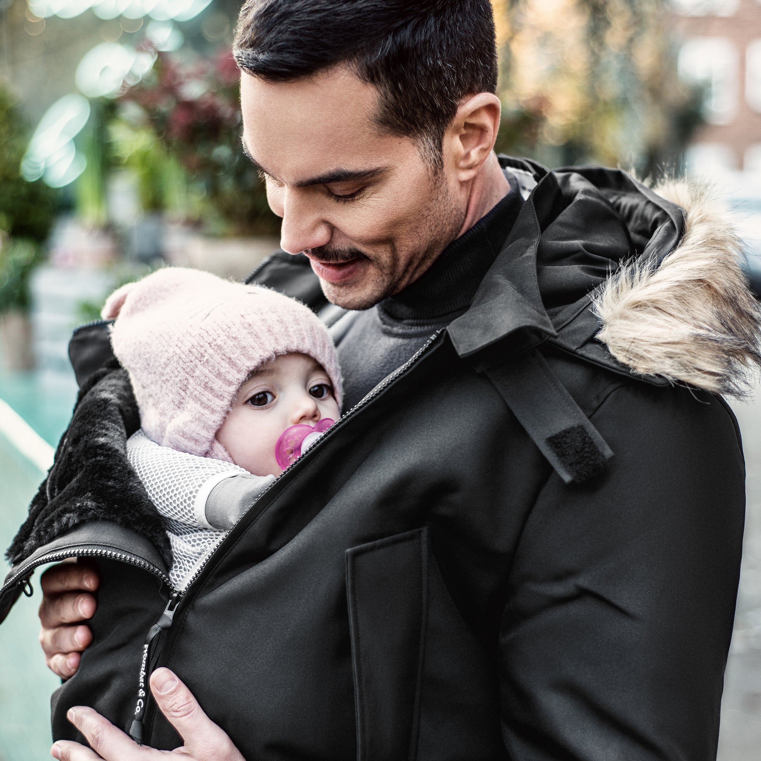 Wombat & Co. Trägerjacke für Herren – Schwarz – Trägerjacke – MamaMilla