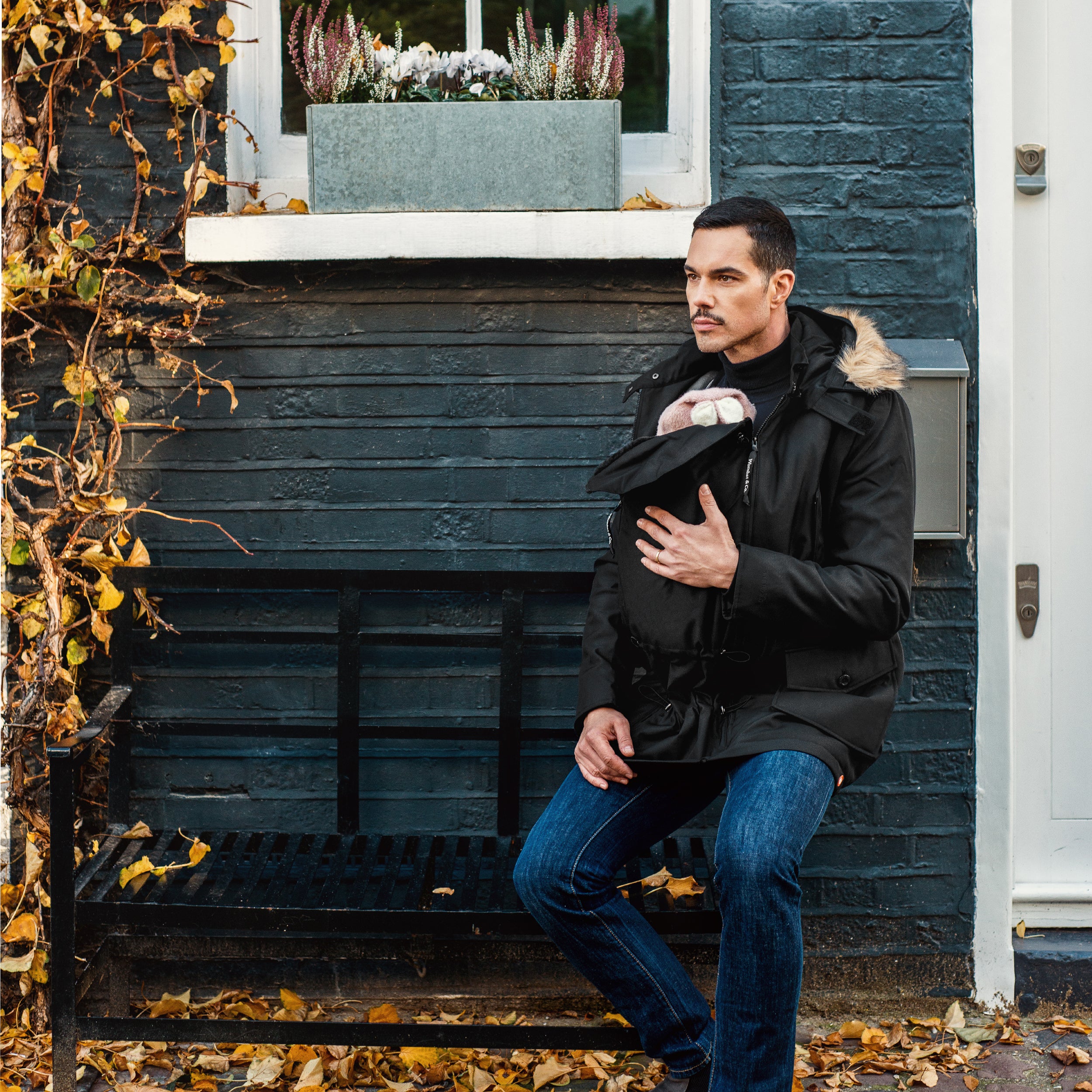 Wombat & Co. Trägerjacke für Herren – Schwarz – Trägerjacke – MamaMilla