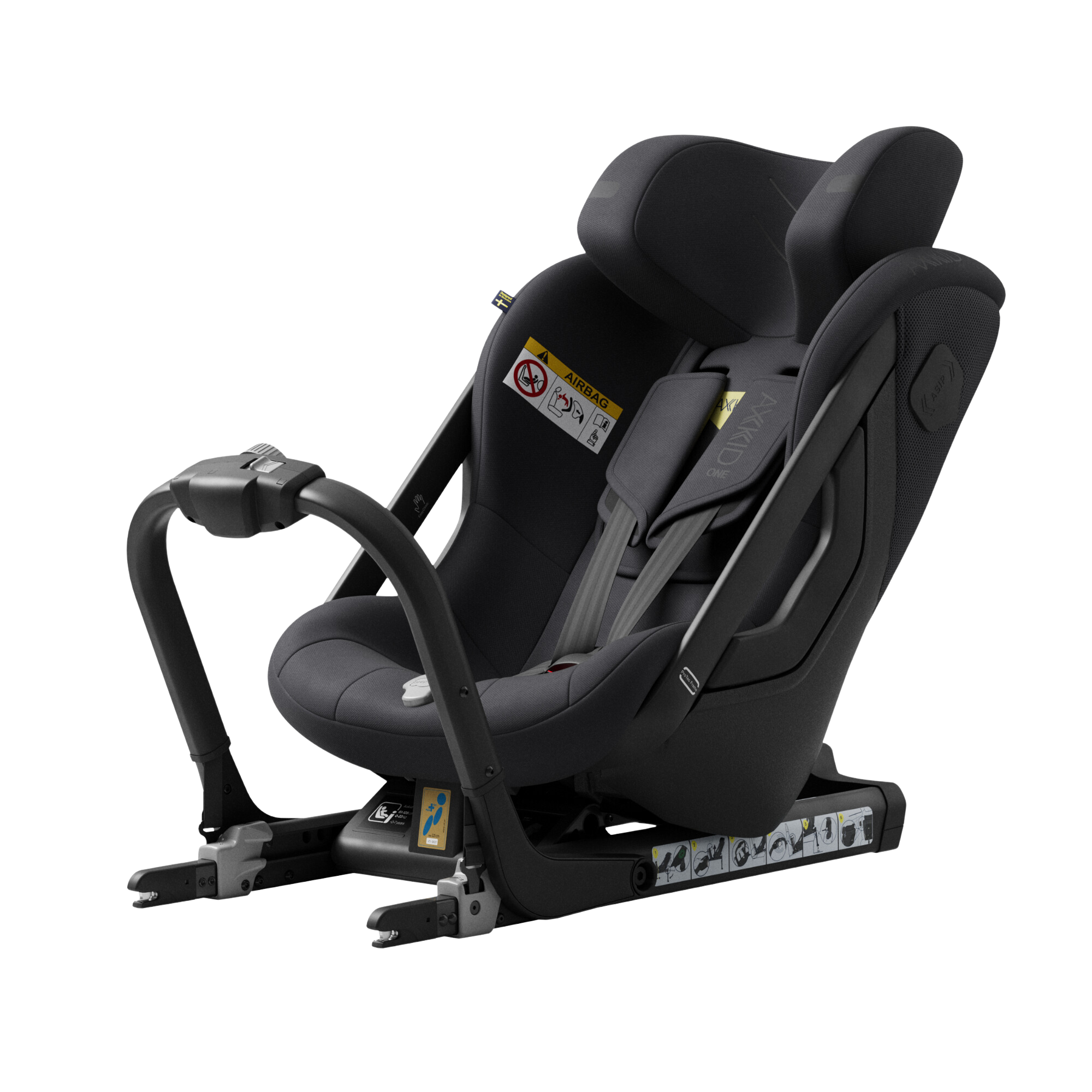 Axkid ONE 3 - Coastal Storm Black - iSize 61-125 cm - 61-125 cm (3 Monate bis 7 Jahre) - MamaMilla