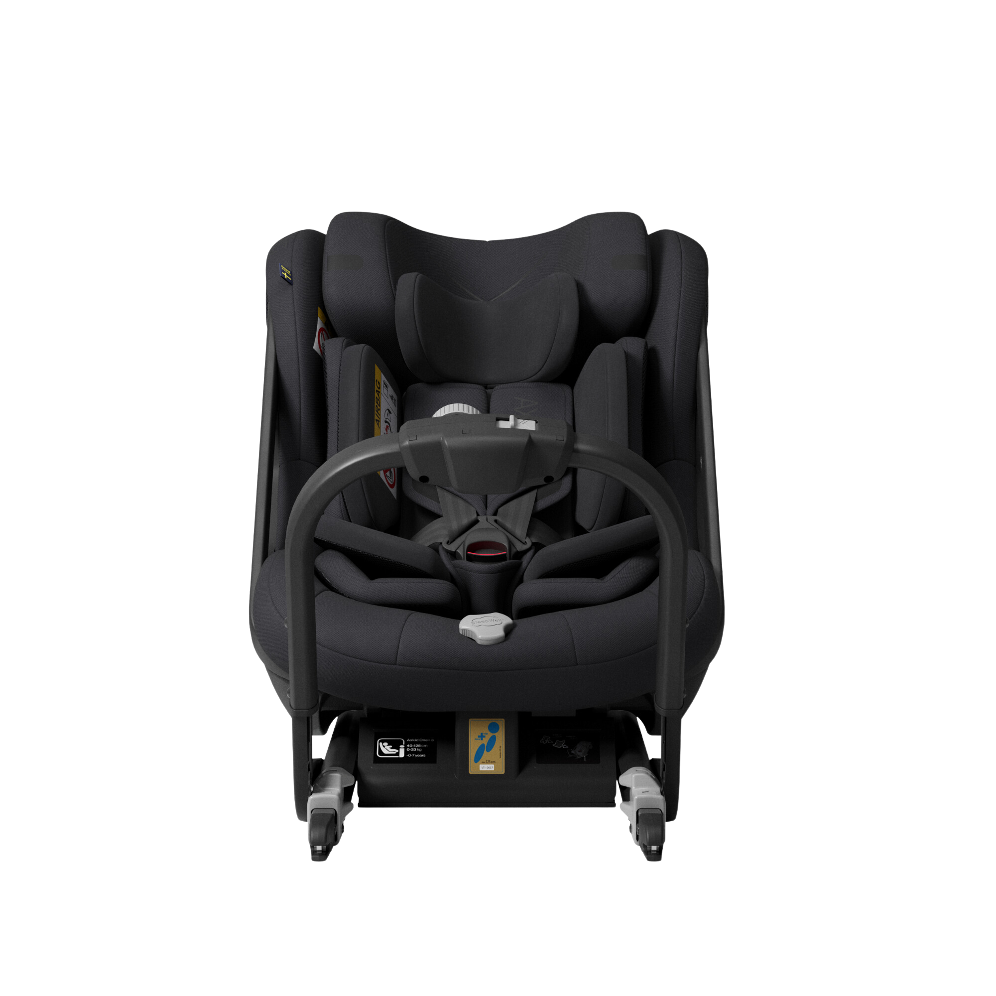 Axkid ONE+ 3 – Coastal Storm Black – iSize 40–125 cm – 40–125 cm (Neugeborene bis 7 Jahre) – MamaMilla