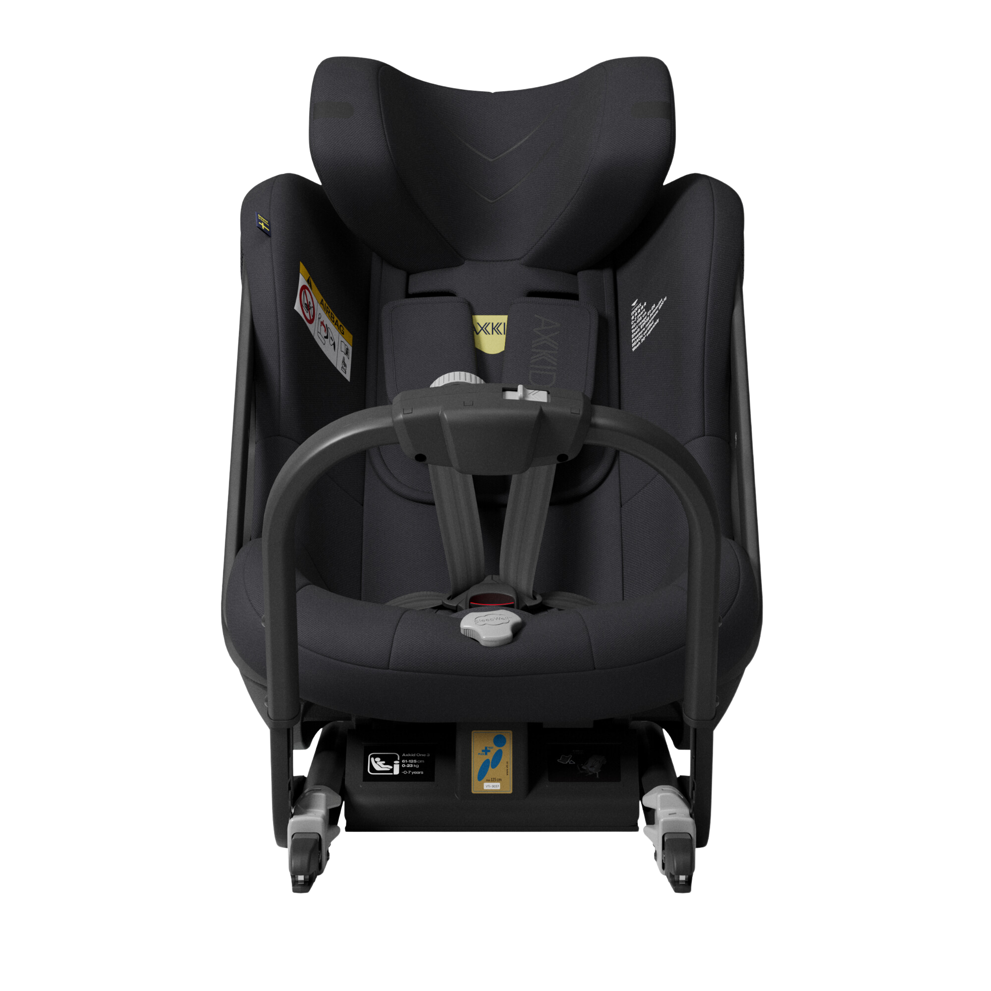 Axkid ONE 3 - Coastal Storm Black - iSize 61-125 cm - 61-125 cm (3 Monate bis 7 Jahre) - MamaMilla
