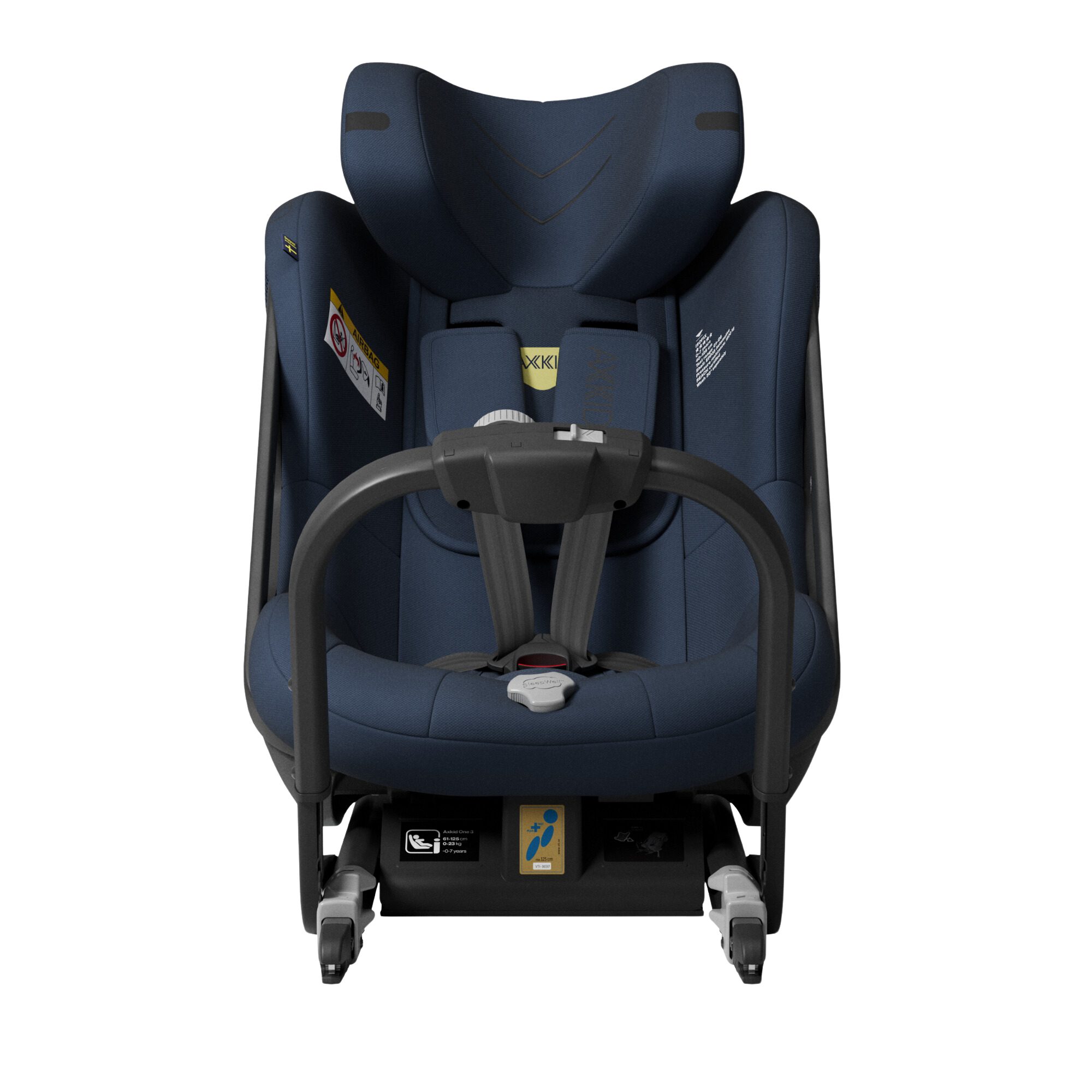 Axkid ONE+ 3 – Glacier Lake Blue – iSize 40–125 cm – 40–125 cm (Neugeborene bis 7 Jahre) – MamaMilla
