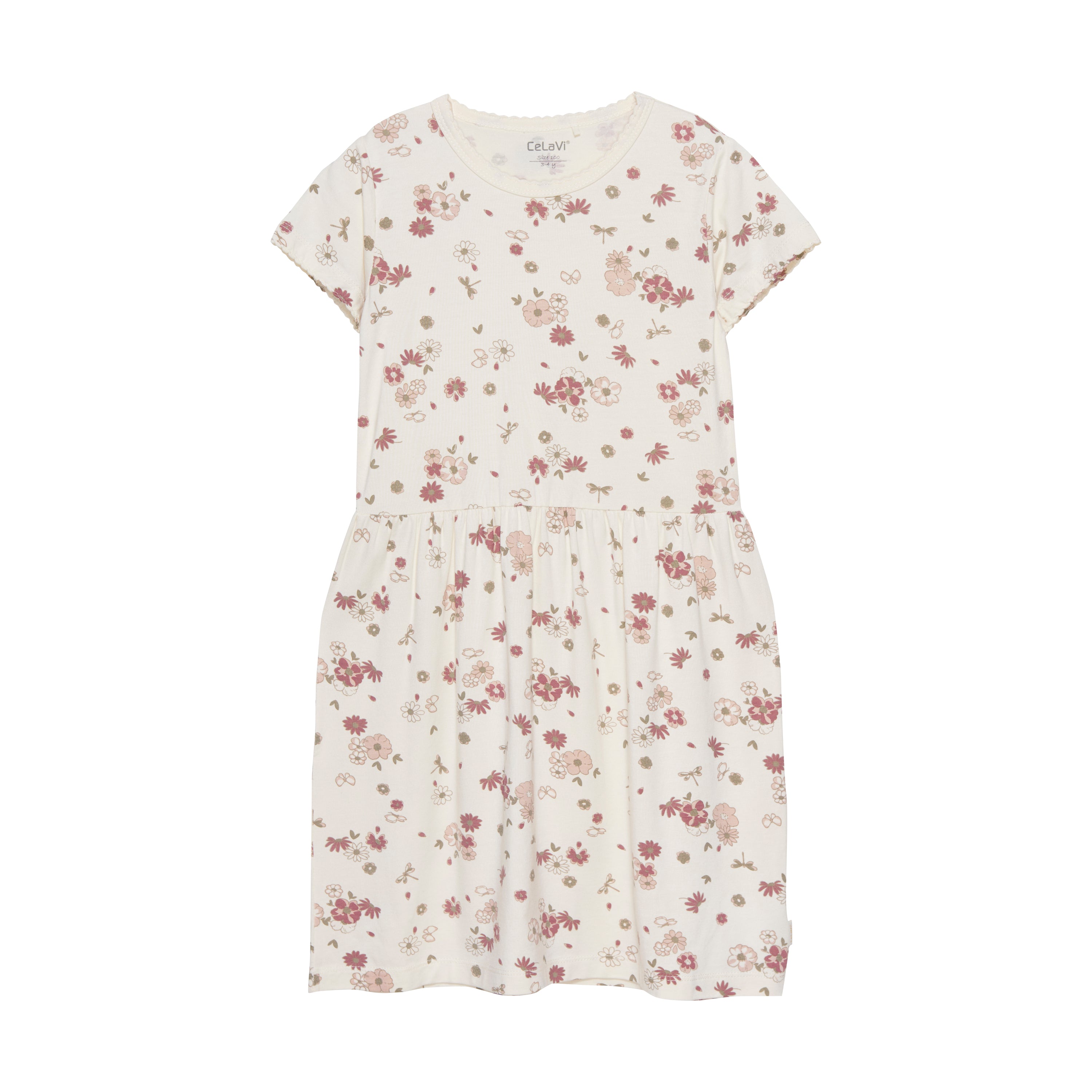 Celavi-Kleid aus Bambus – Blumen – Rosenwolke – Kleid – MamaMilla