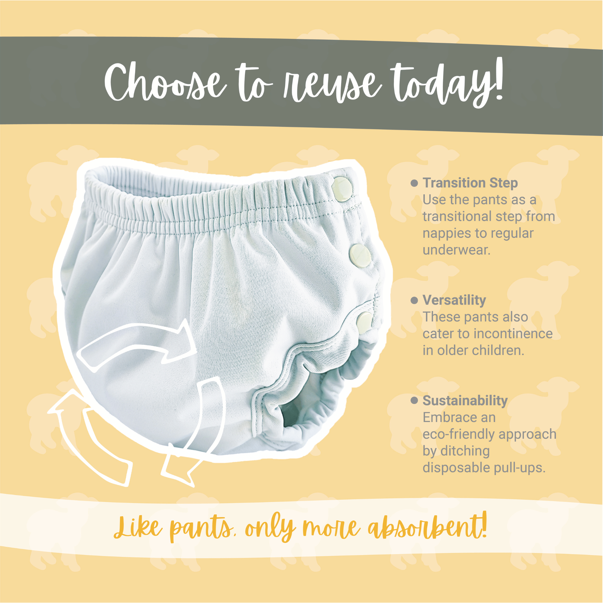 Little Lamb Waterproof Underpants (Trainingshose) – Truffle Shuffle – Wasserdichte Unterhose – MamaMilla