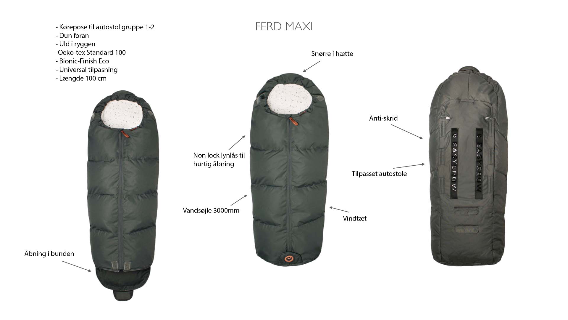 Easygrow FERD MAXI Reisetasche für Autositz und Kinderwagen – Schwarz – Reisetasche – MamaMilla