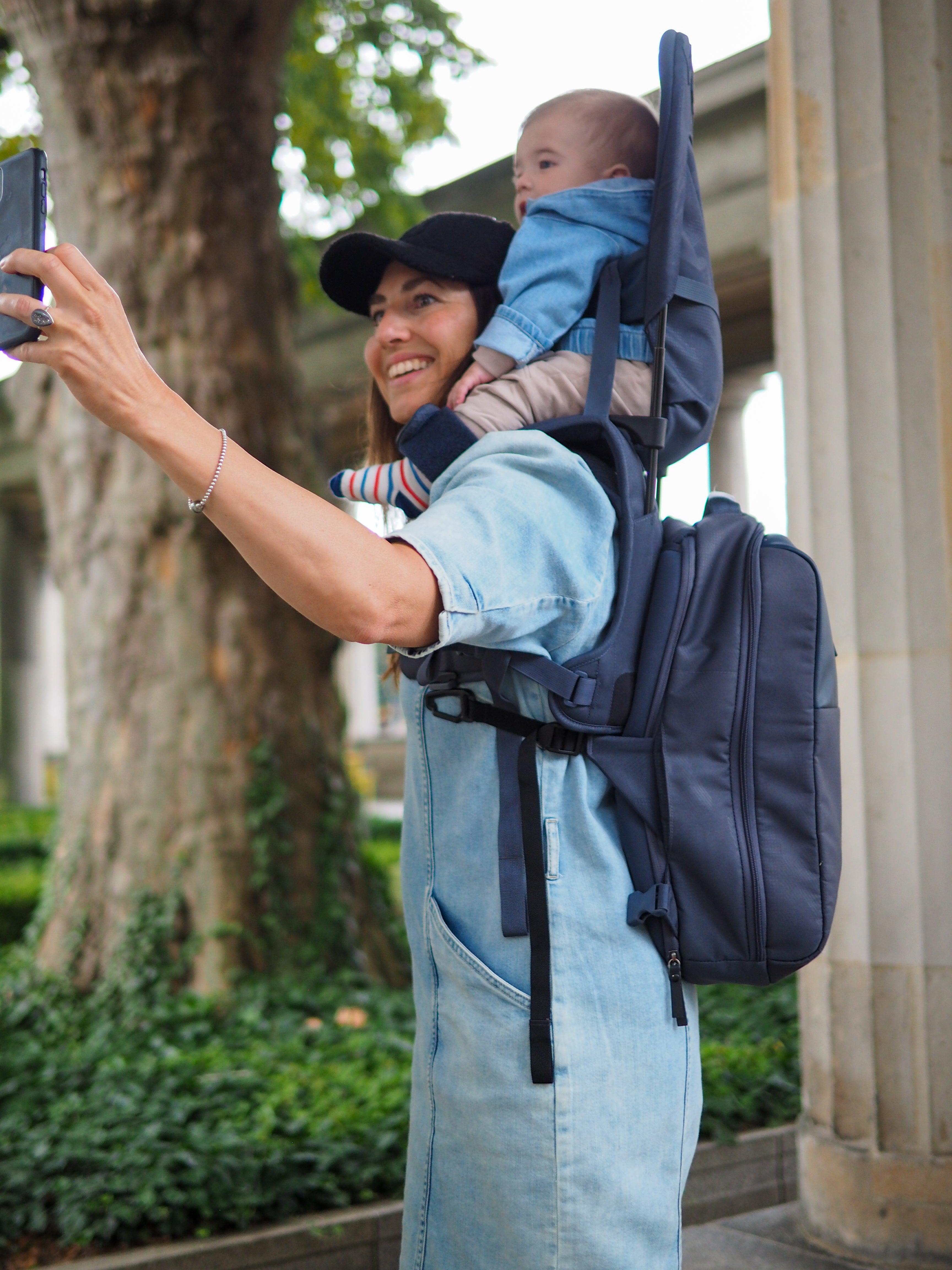 MiniMeis Rucksack für G5 Core & Premium – Blau – Wickeltasche – MamaMilla