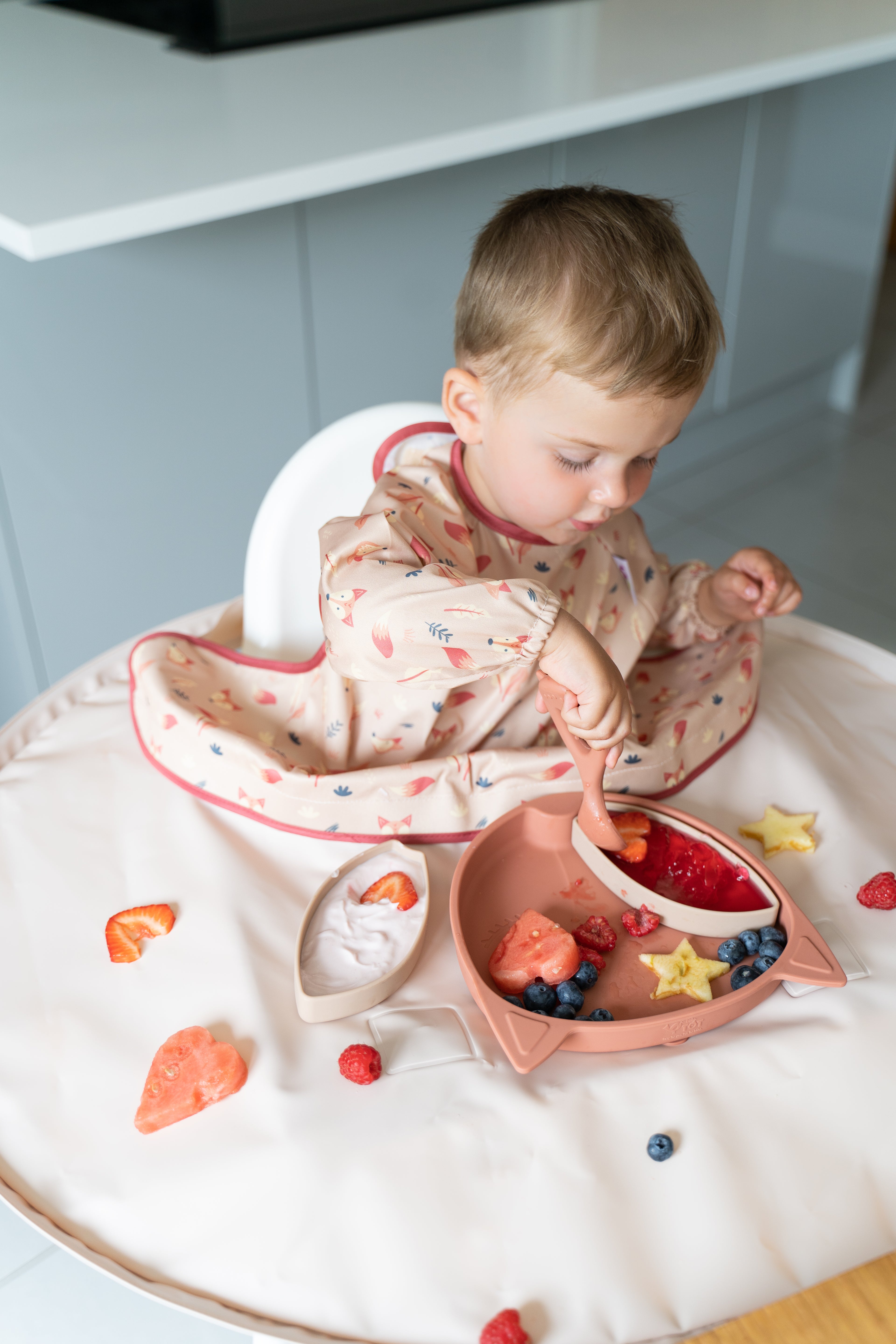 Tidy Tot Silikonlöffel mit Griff – 2 Stück – Besteck – MamaMilla