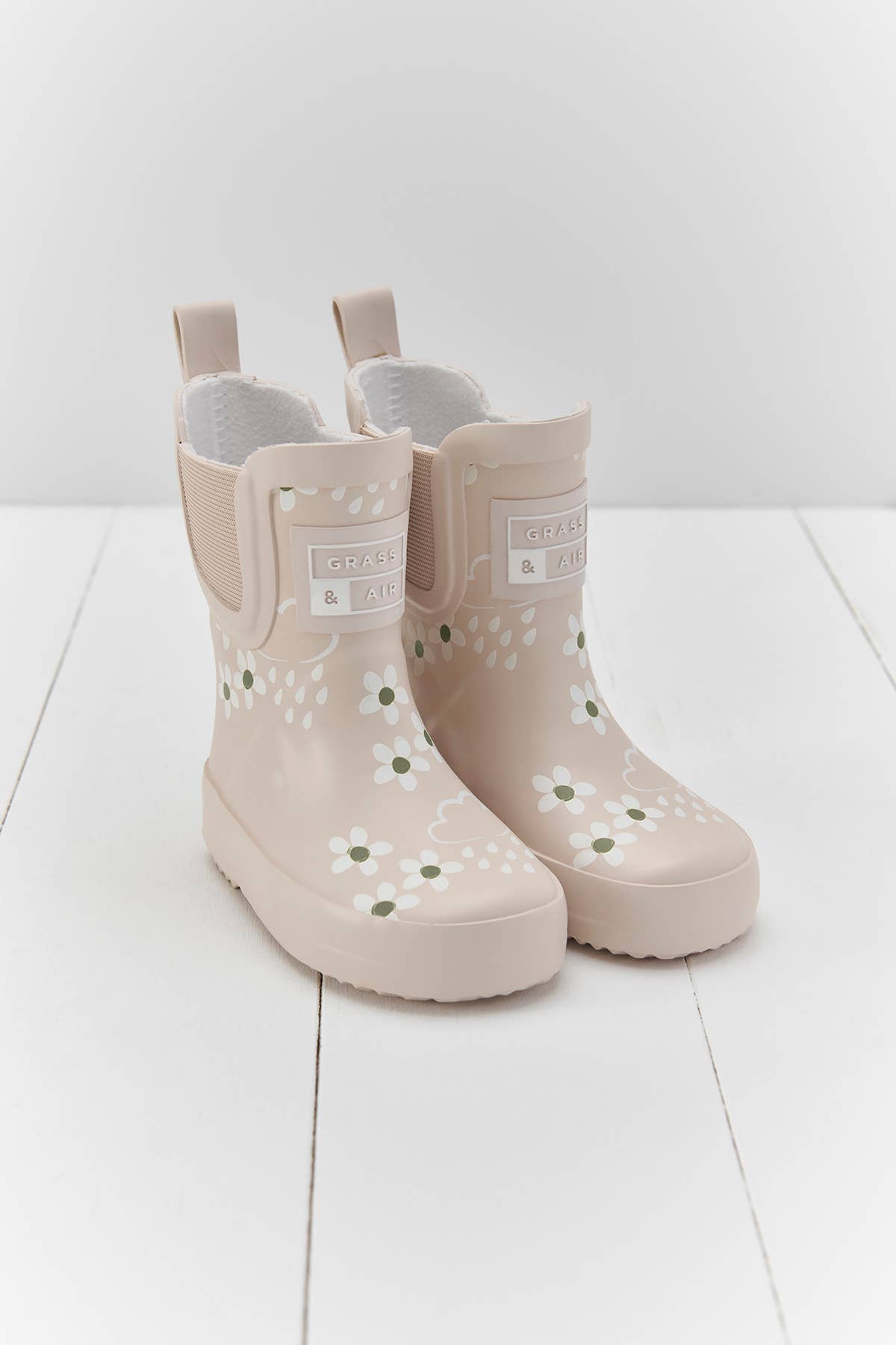 Grass & Air pampas cream korte gummistøvler
