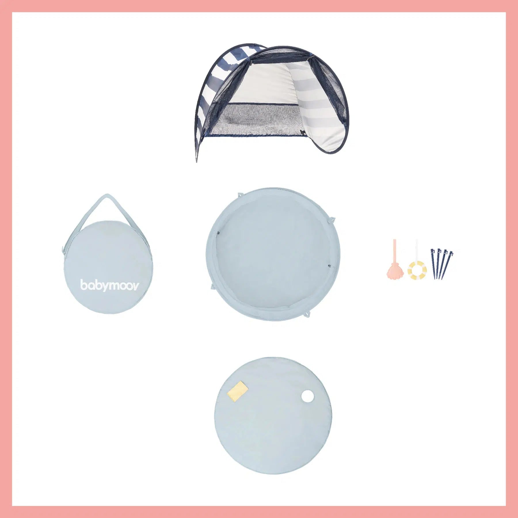 Babymoov 3in1 UV-Zelt – Mariniére Aquani – UV-Zelt – MamaMilla