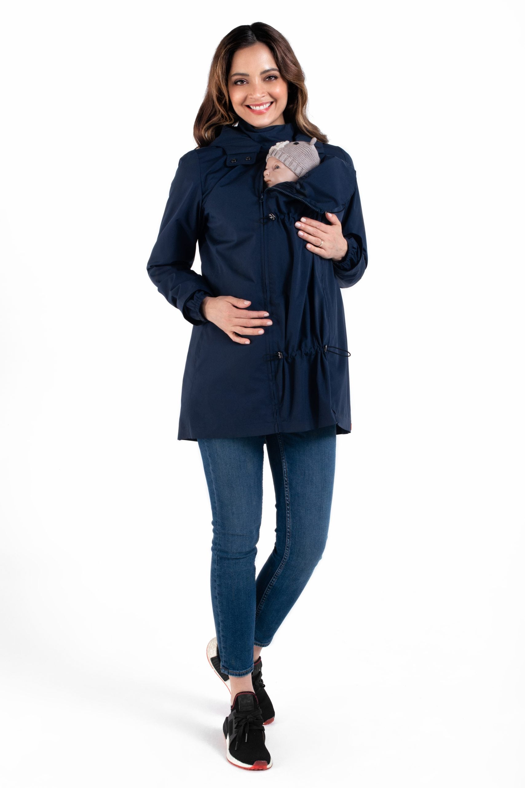 Wombat & Co. NUMBAT 4-in-1 Übergangsjacke für Schwangere/Tragejacke – Navy – Tragejacke – MamaMilla