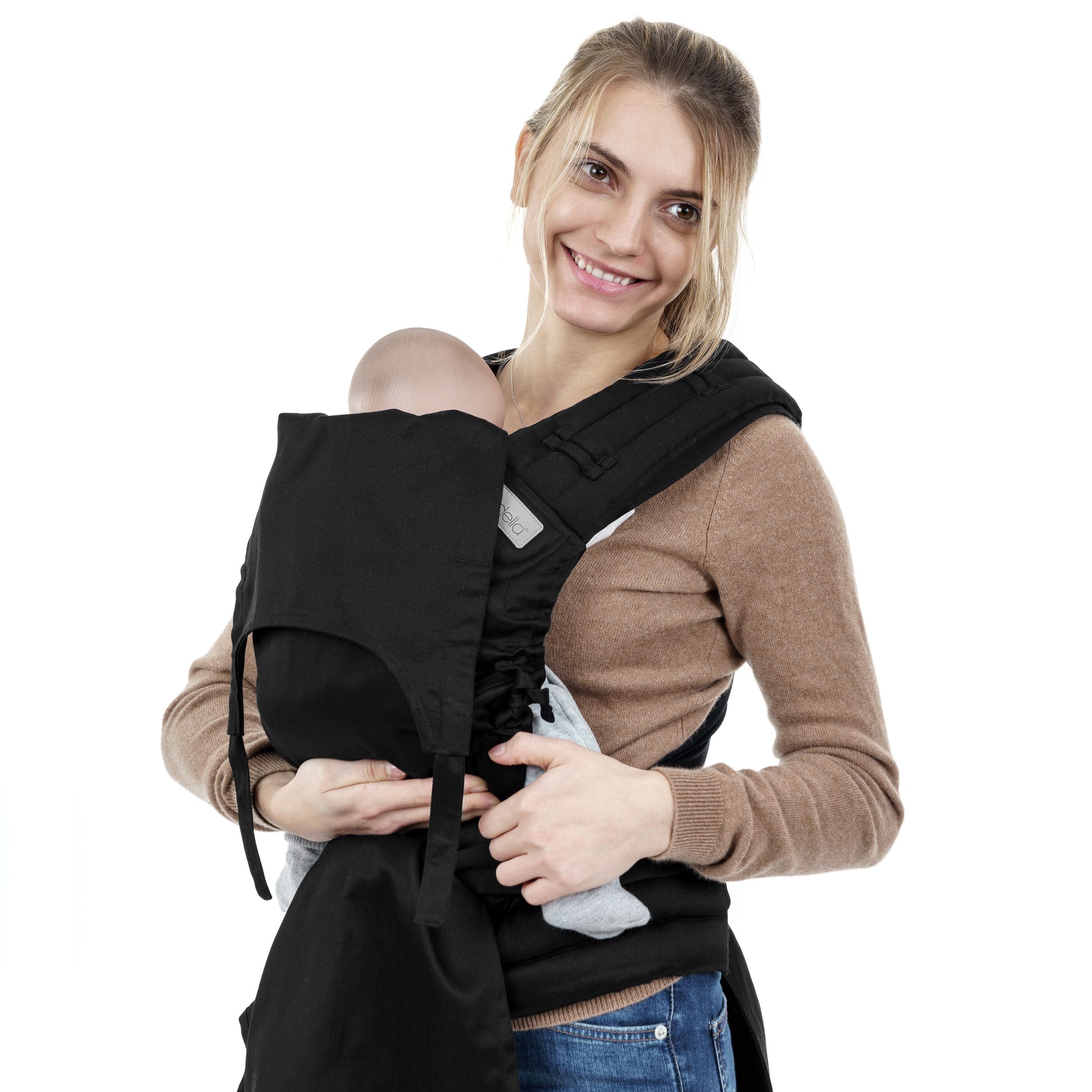 Fidella Fly Tai Tragehilfe – Chevron/Schwarz – Baby – Tragehilfe – MamaMilla