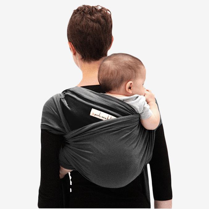 Love Radius Stretch Wrap Original – Kohlegrau/Schwarz – Wrap – MamaMilla