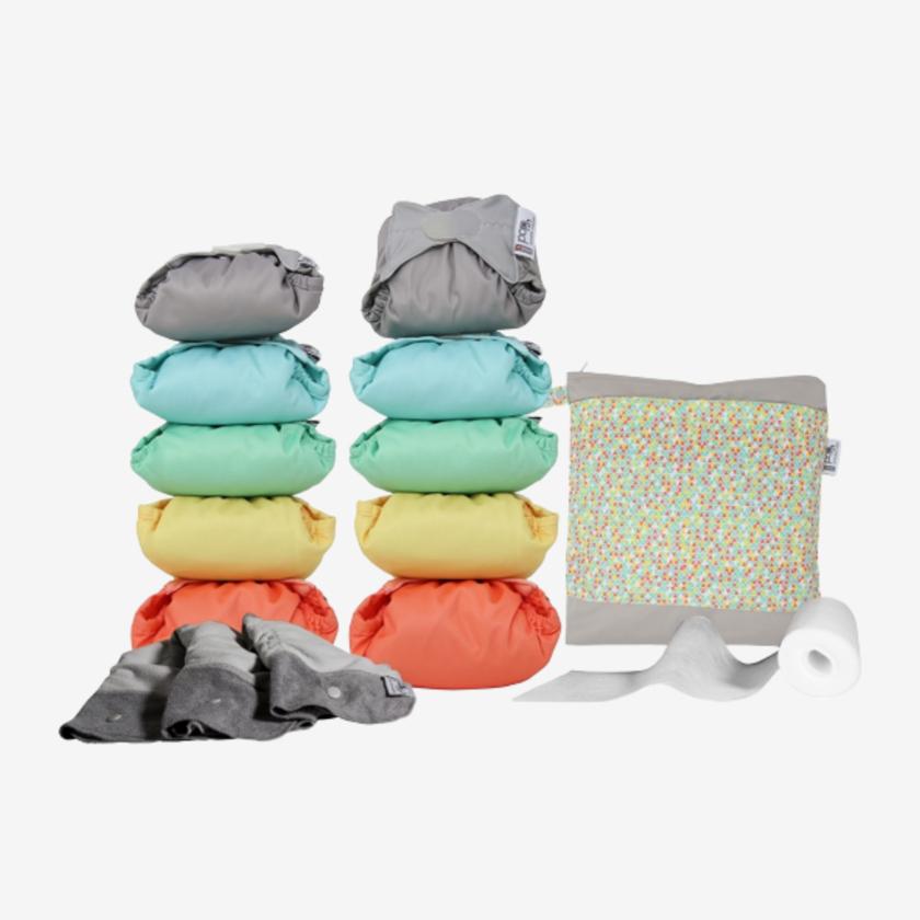 CLOSE wiederverwendbare Windeln – Starterpaket – Pastell – All-In-One (AIO) – MamaMilla