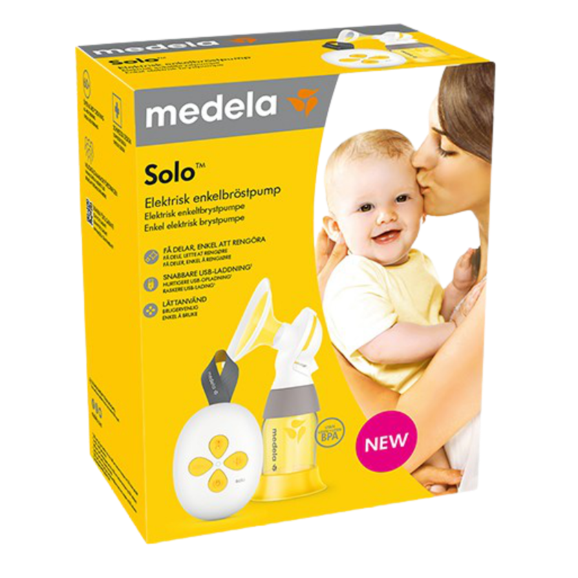 Medela - Solo - Elektronisk enkelbröstpump - Elektrisk bröstpump - MamaMilla