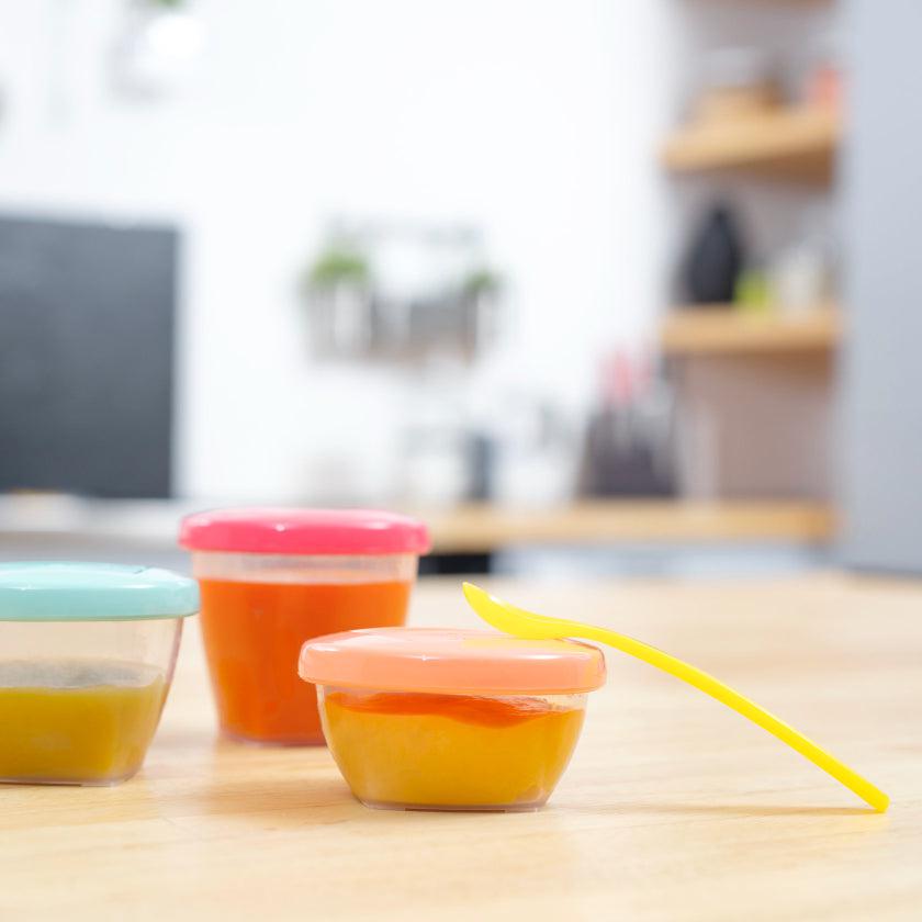 Babymoov Snackeimer – Multiset mit Löffeln – Porridge – MamaMilla