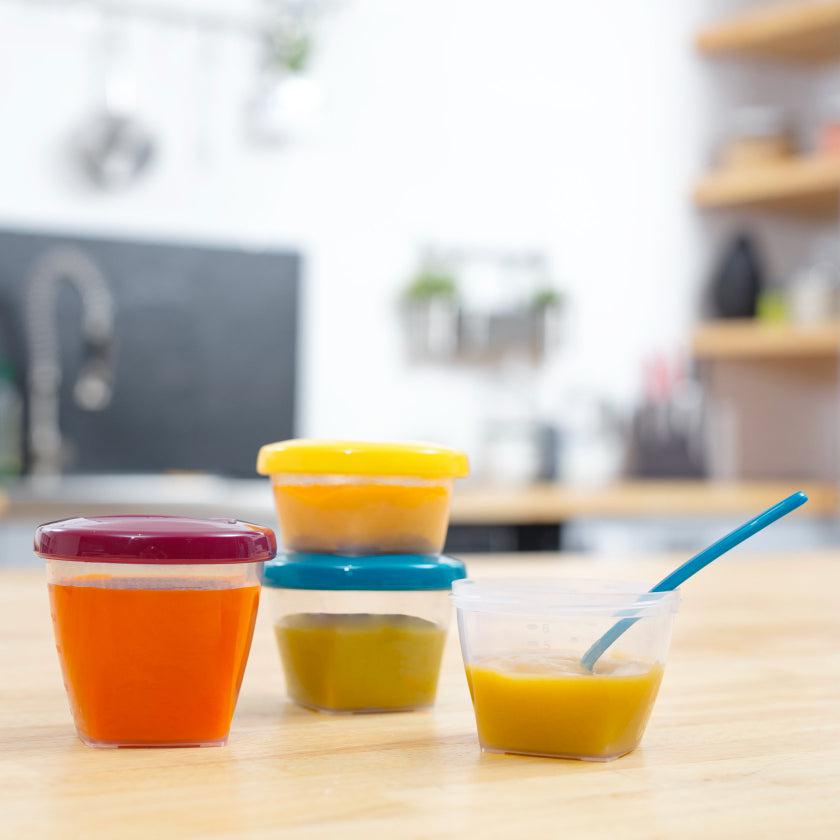 Babymoov Snackeimer – Multiset mit Löffeln – Porridge – MamaMilla