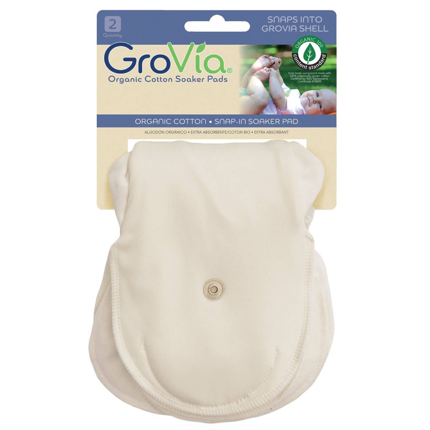 Einweichkissen aus Bio-Baumwolle (2er-Pack) – – MamaMilla