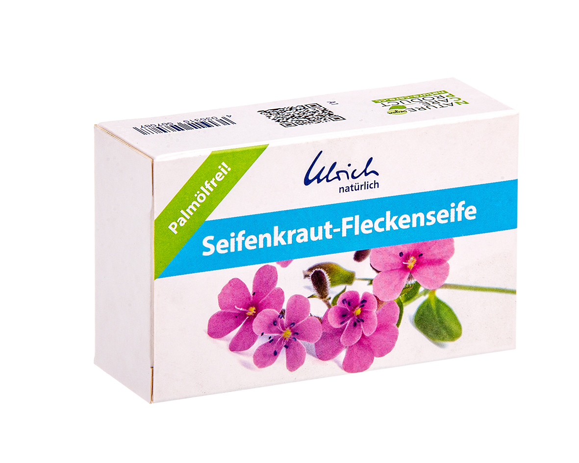 Ulrich Natürlich Fleckentferner mit Seifenwürze – festes Stück – 100 g – Quittenrinde (Seifenwürze) – MamaMilla