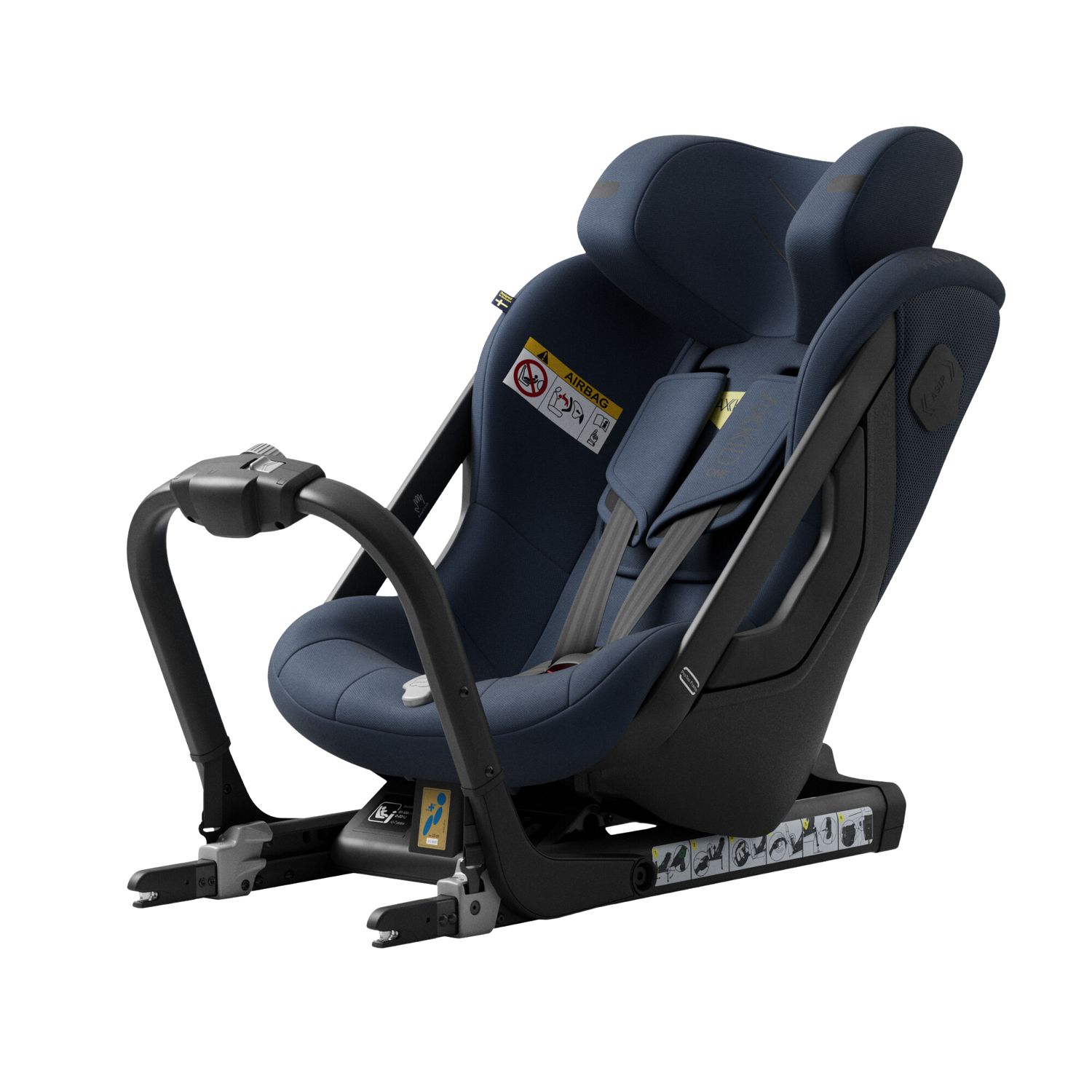 Axkid ONE+ 3 – Glacier Lake Blue – iSize 40–125 cm – 40–125 cm (Neugeborene bis 7 Jahre) – MamaMilla