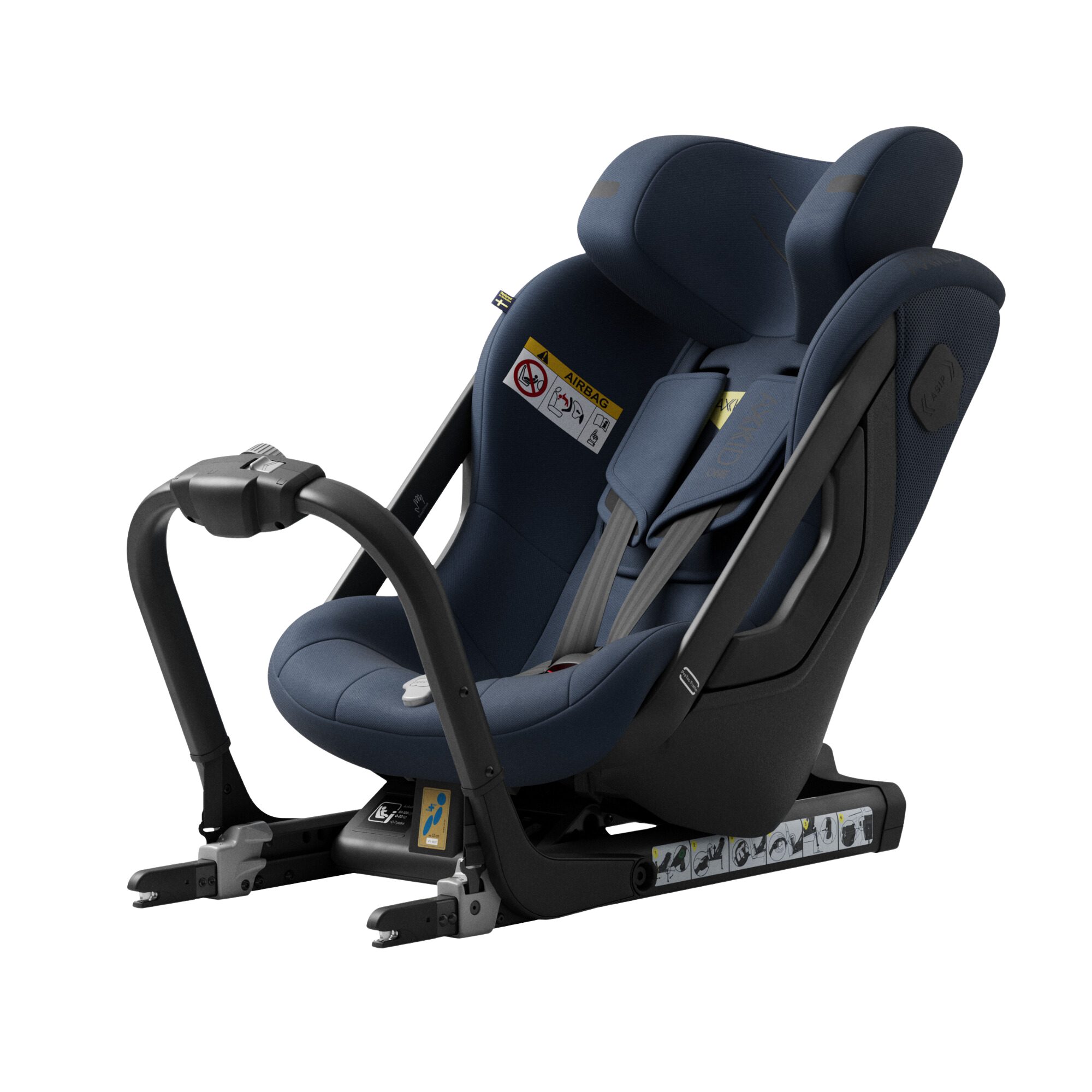 Axkid ONE+ 3 – Glacier Lake Blue – iSize 40–125 cm – 40–125 cm (Neugeborene bis 7 Jahre) – MamaMilla
