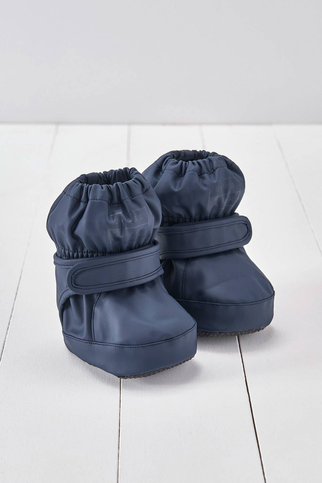 Grass &amp; Air navy PU babystøvler