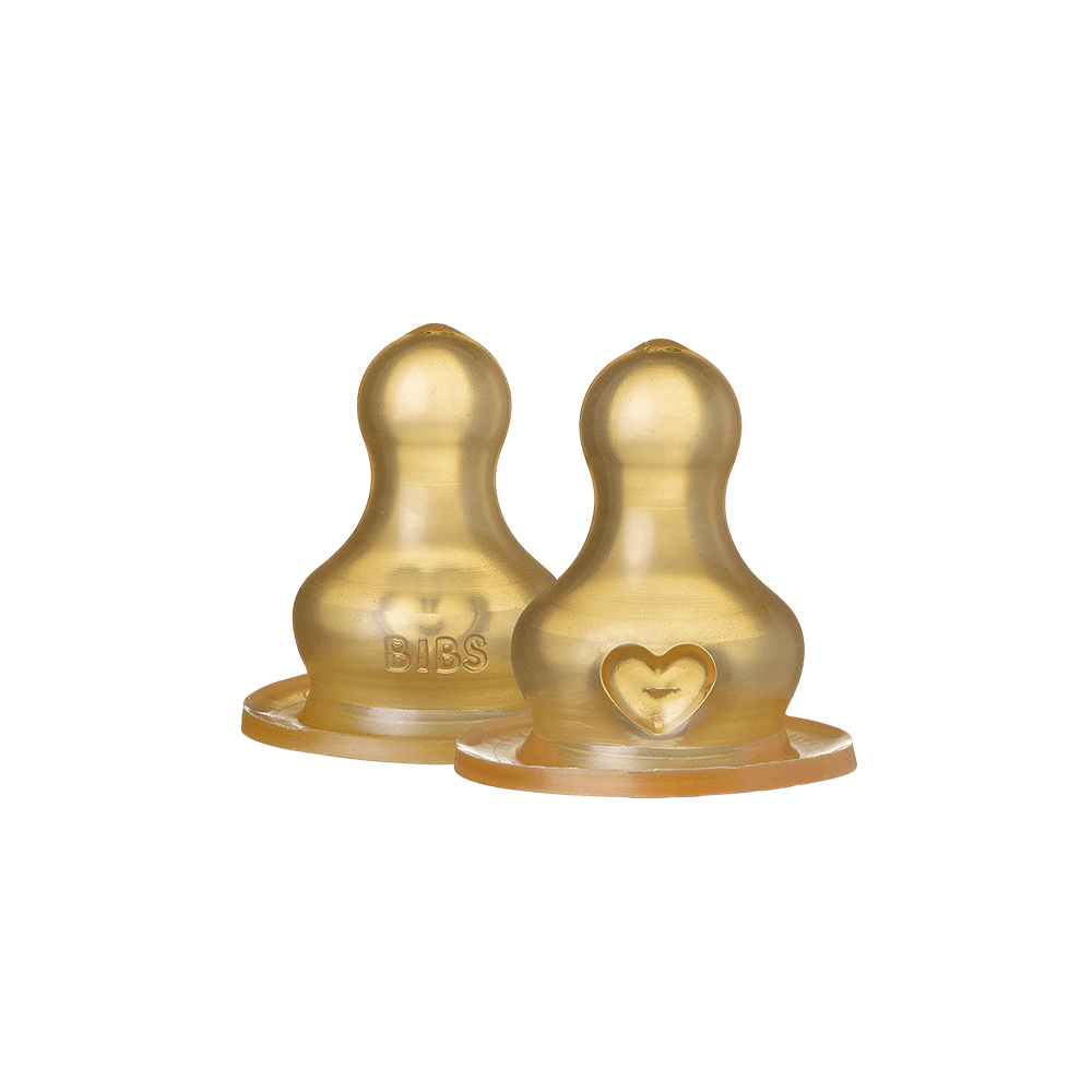 BIBS 2er-Pack Anti-Kolik-Flaschensauger – Fast Flow – MamaMilla