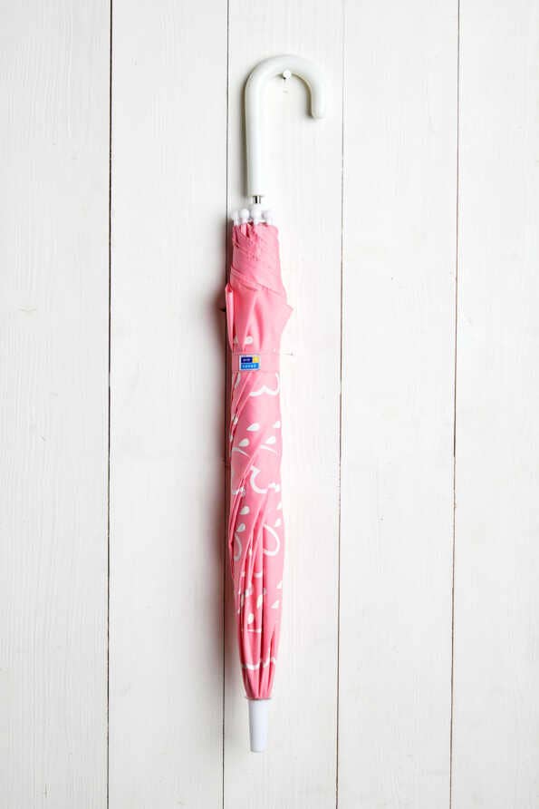 Grass &amp; Air baby pink paraply detaljer