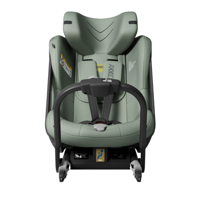 Axkid ONE+ 3 – Nordic Bloom Green – iSize 40–125 cm – 40–125 cm (Neugeborene bis 7 Jahre) – MamaMilla