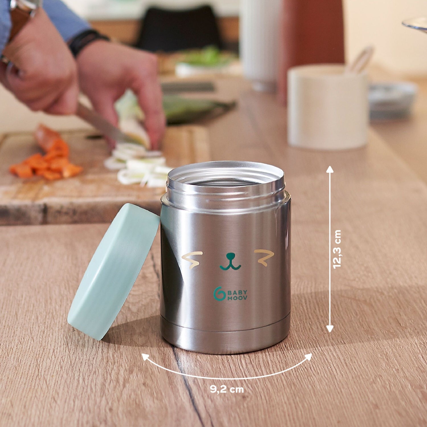 Babymoov Thermos-Lebensmittelbox aus Edelstahl – 350 ml – Thermos-Lebensmittelbox – MamaMilla