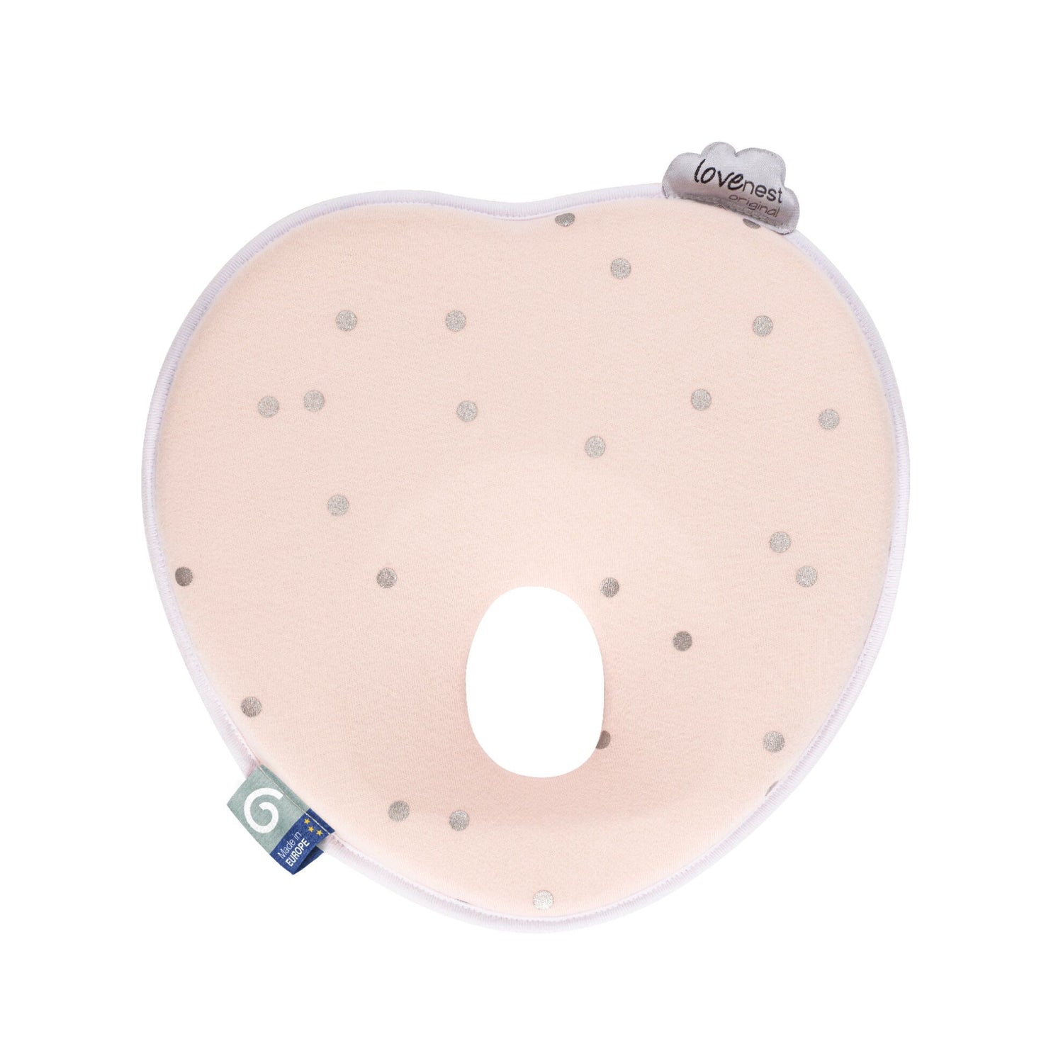 Babymoov Ergonomisches Babykissen (Lovenest) – Rosa (0–4 m) – Baby-Kopfkissen – MamaMilla
