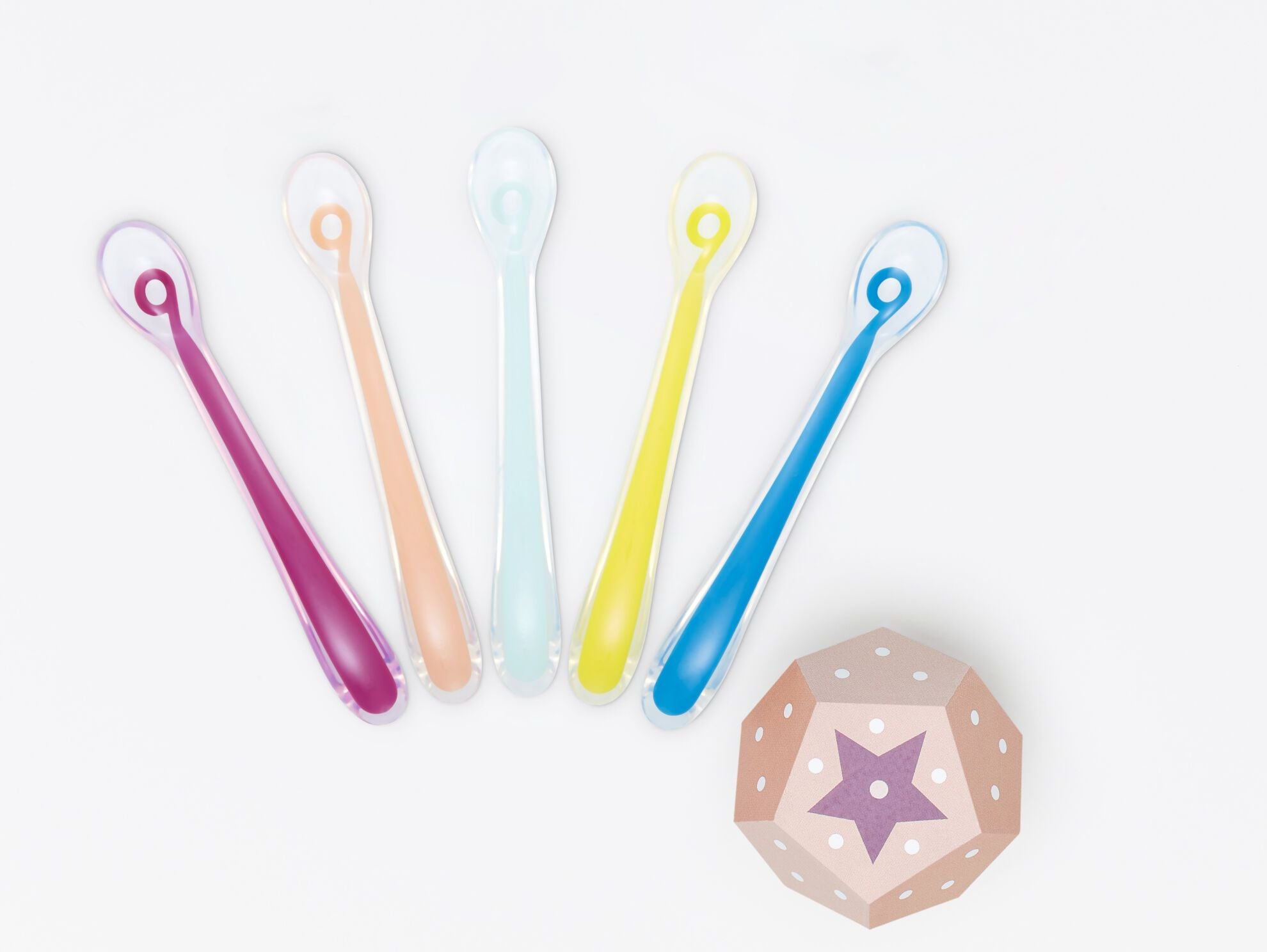 Babymoov Silikonlöffel für Brei und Brei +4 Monate – 5 Stück (Set) – Besteck – MamaMilla