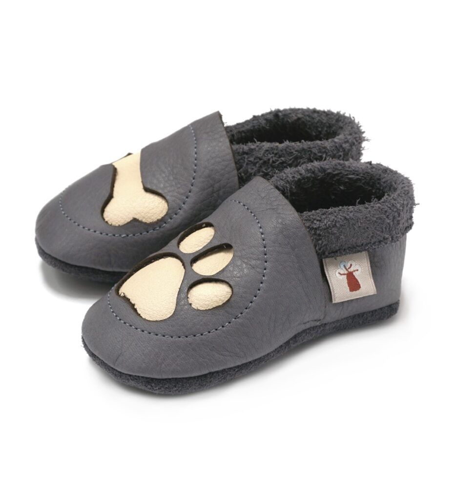Baobaby Classic Babyschuhe – Paw Grey S – – MamaMilla