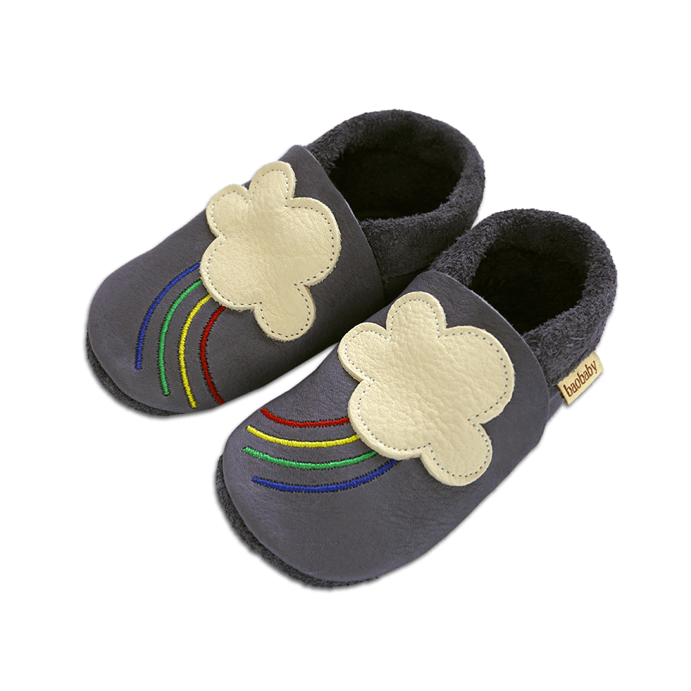 Baobaby Classic Babyschuhe – Regenbogen M – MamaMilla