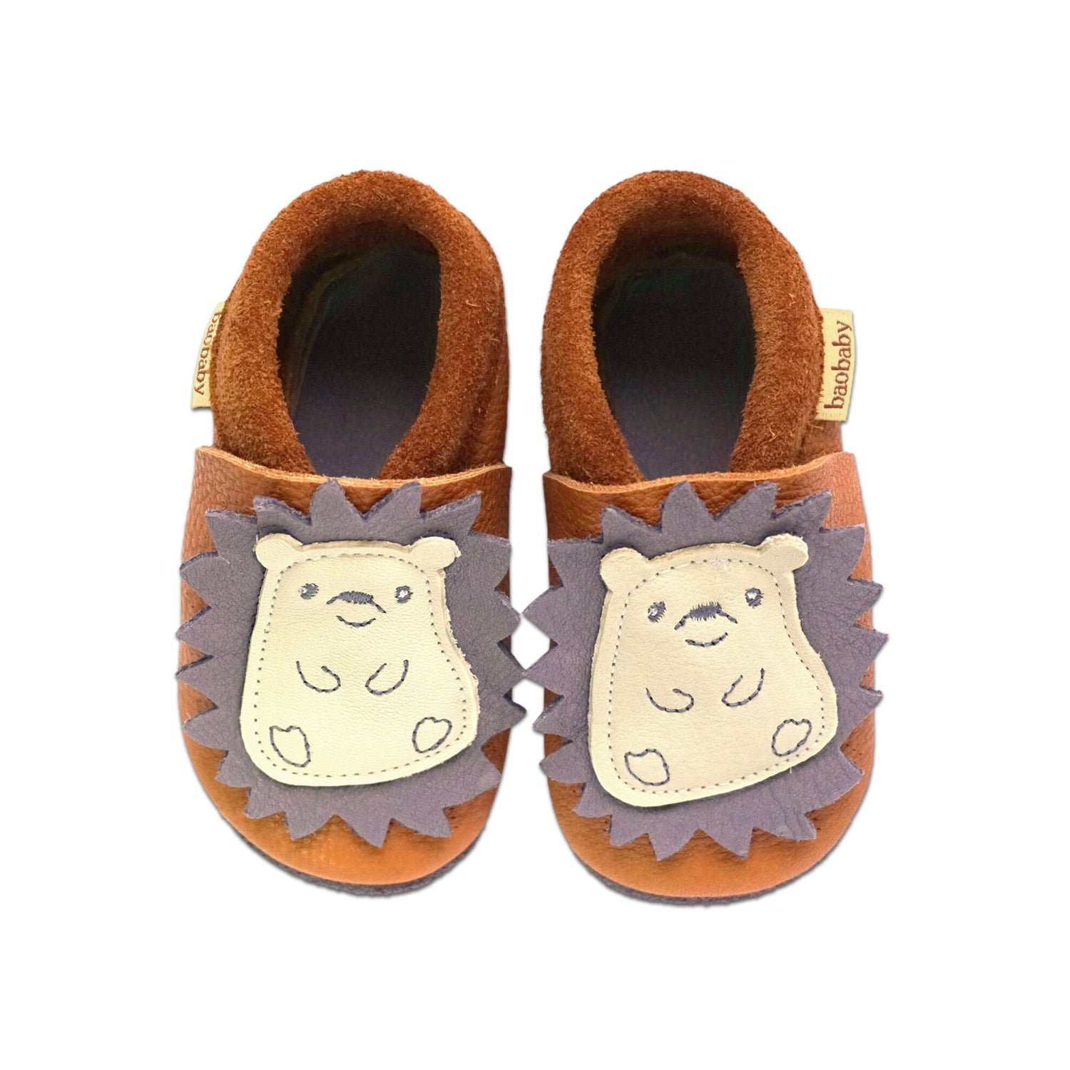 Baobaby Classic Babyschuhe – Spikey Curry M – – MamaMilla
