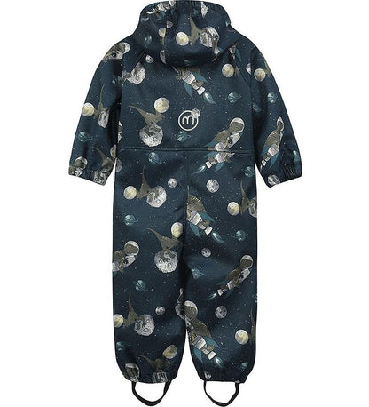 Minymo Softshell-Anzug – Dinos im Zimmer – Blue Nights – Softshell – Kind – MamaMilla