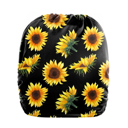 Stoffwindeln in Einheitsgröße – (Taschenwindeln). Sonnenblumenblüte - - MamaMilla