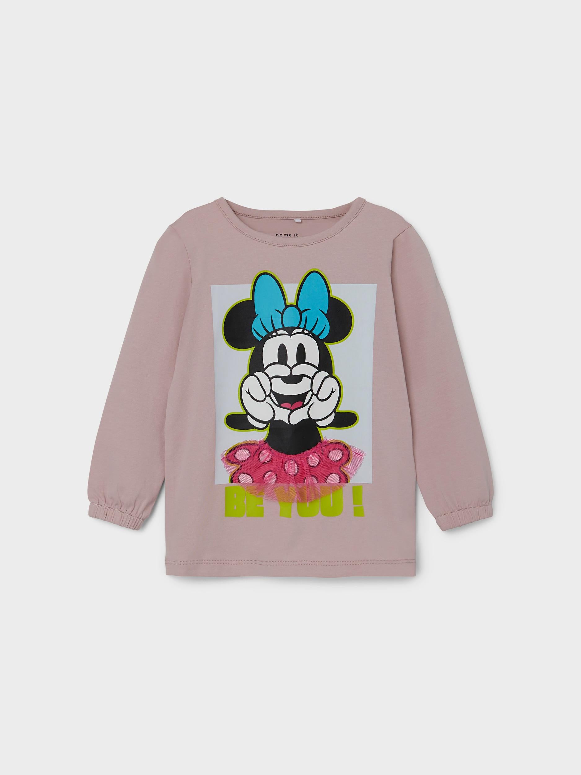 Name it Langarm-T-Shirt – Minnie Mouse – Violet Ice – T-Shirt – MamaMilla