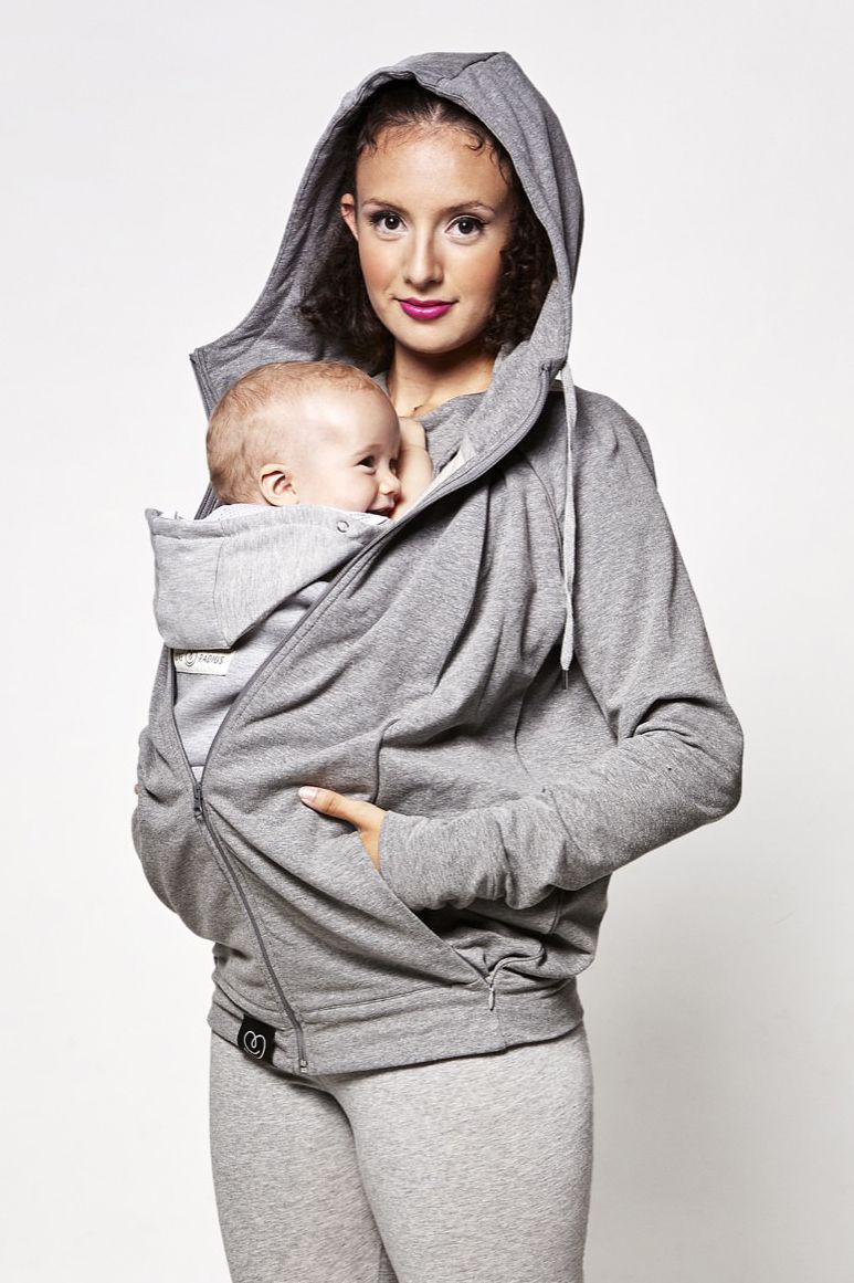 Love Radius Parents Kapuzenpullover – Grau M – MamaMilla
