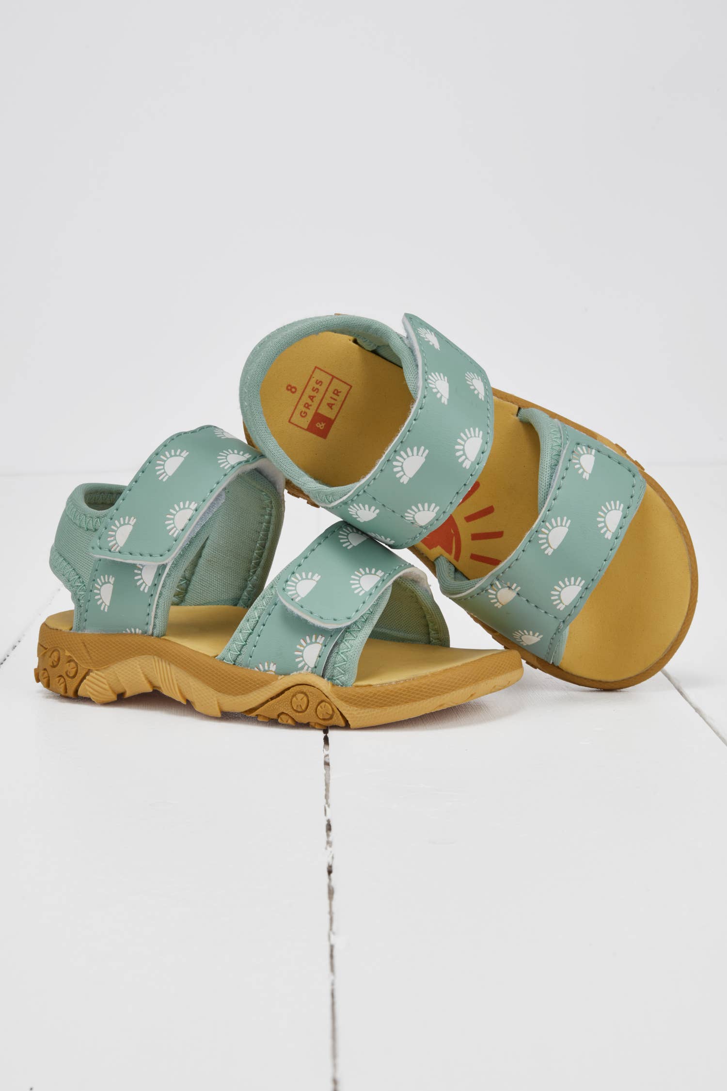 Grass &amp; Air pistacie sandaler detaljer