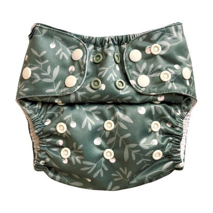 Der schwedische Wald | Taschenwindel | Slim 3-15kg: Hopfenblüten beige / Ohne Einlagen - - MamaMilla