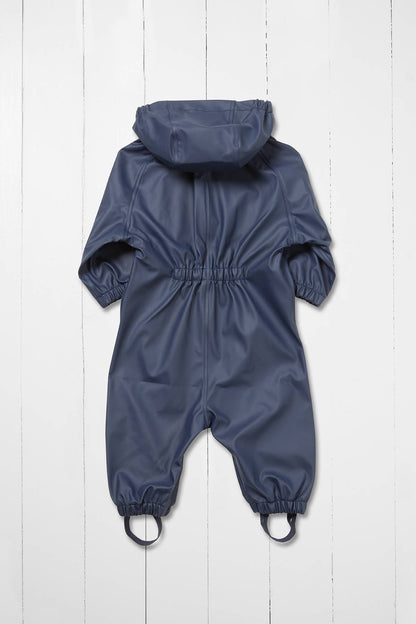 Grass &amp; Air navy regndragt set fra siden