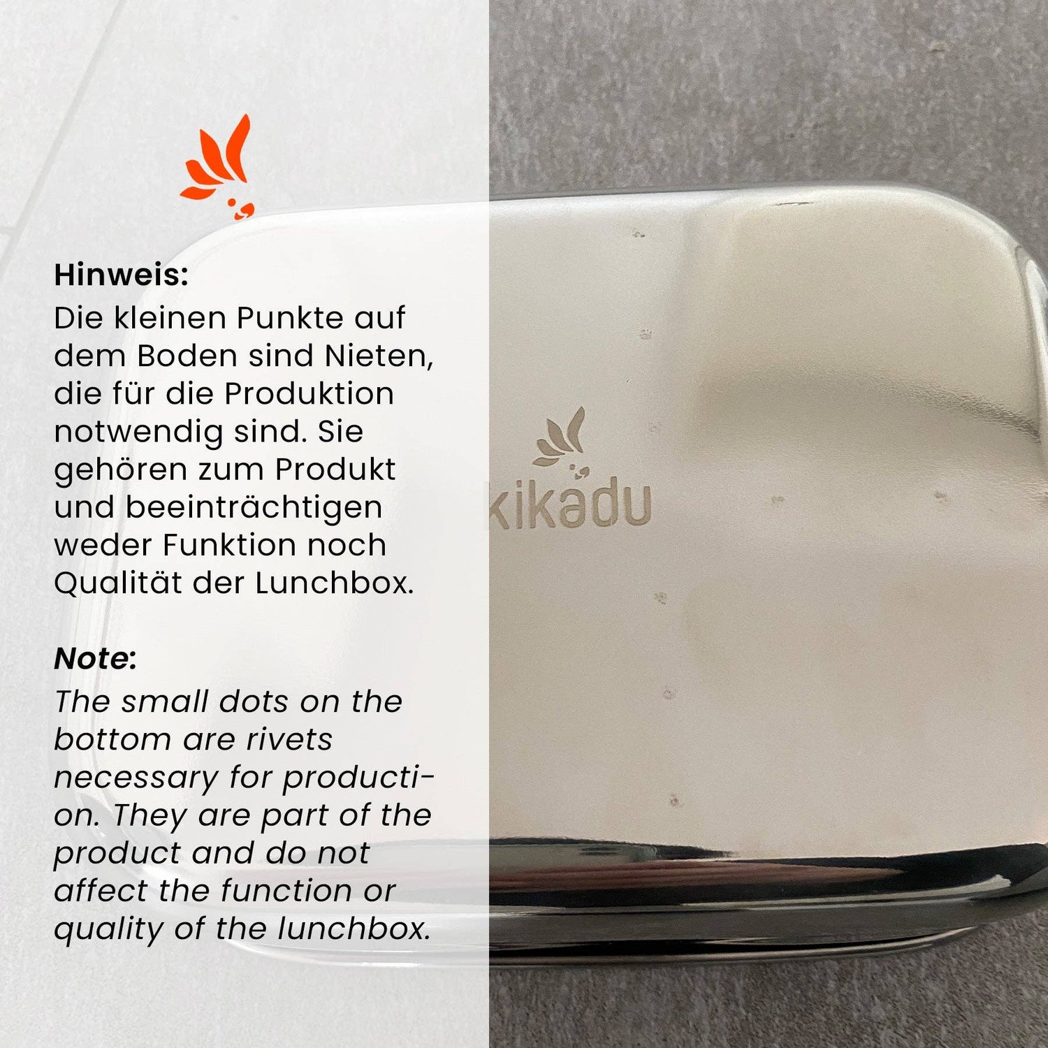 Kikadu Madkasse til Børn - Rustfri Stål - 3 Rum - Natur Giraf
