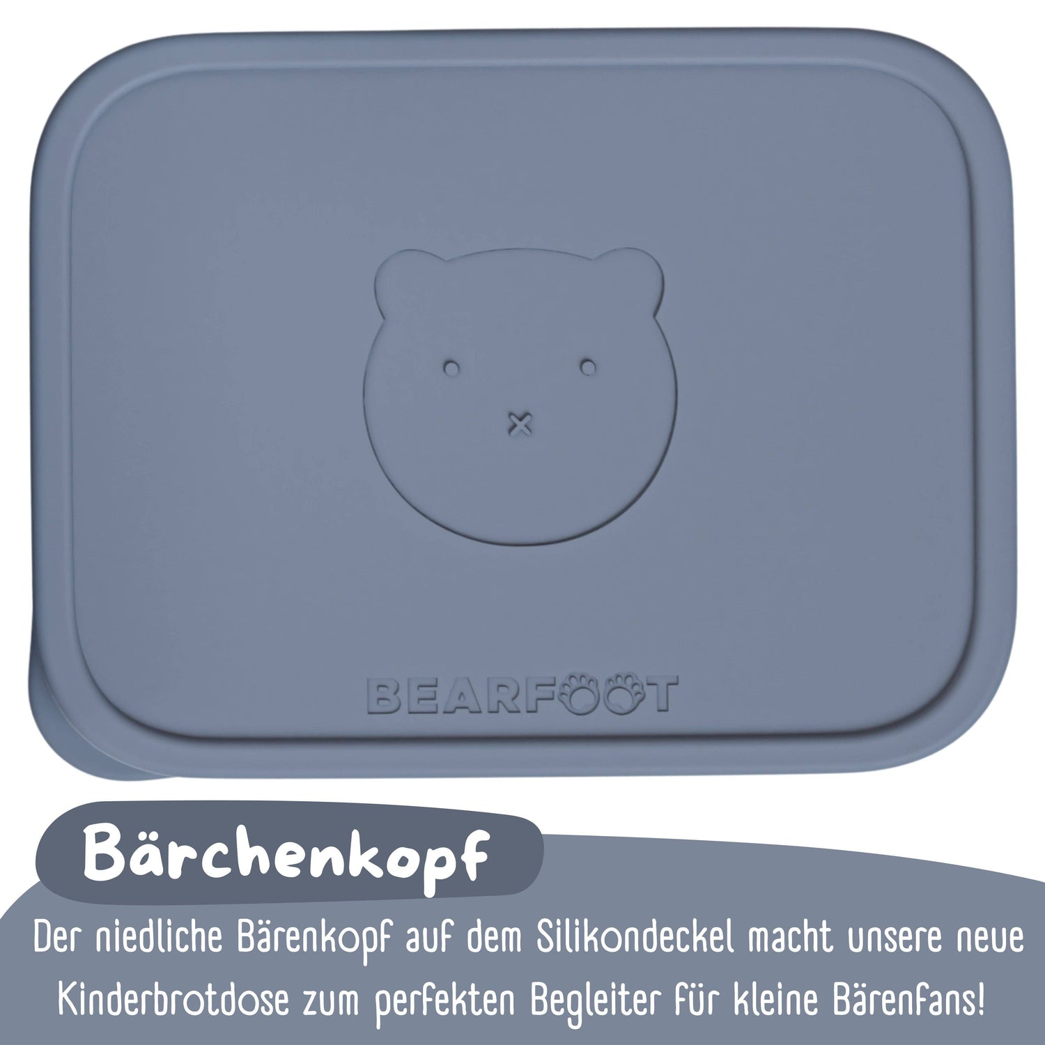 BEARFOOT Lunchbox aus Bento-Stahl mit 4/6 Fächern (verstellbar) – Blau: 700 ml – Lunchbox – MamaMilla