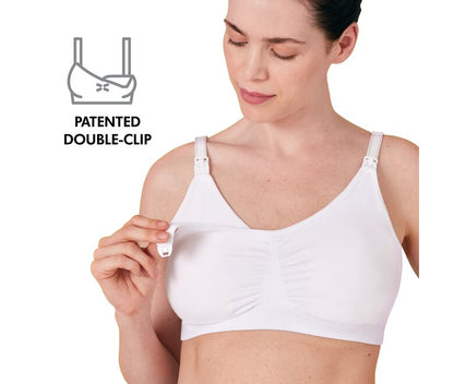 Medela Bequemer 3-in-1-Still- und Pump-BH, weiß, Größe M - MamaMilla