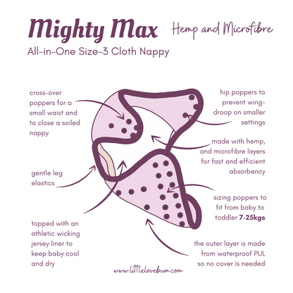 Little Lovebum All-In-One XL – Mighty Max – All-In-One (AIO) – MamaMilla