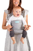 Moby – Fit Stretch Swaddle/Carrier – Heathered Grey – Stretch Swaddle – MamaMilla