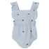Name it Strampler mit Stickerei – Ferilla – Marienkäfer – Chambray-Blau – Overall – MamaMilla