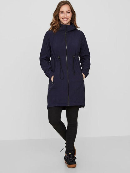 Mamalicious 3in1 Softshell-Trage- und Schwangerschaftsjacke – Dunkelblau – Tragejacke – MamaMilla