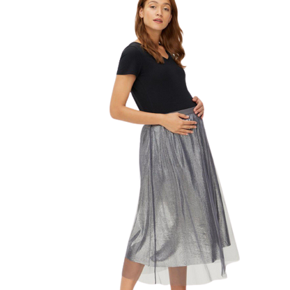 Mamalicious Glitzer-Umstandsrock – Umstandsmode – MamaMilla